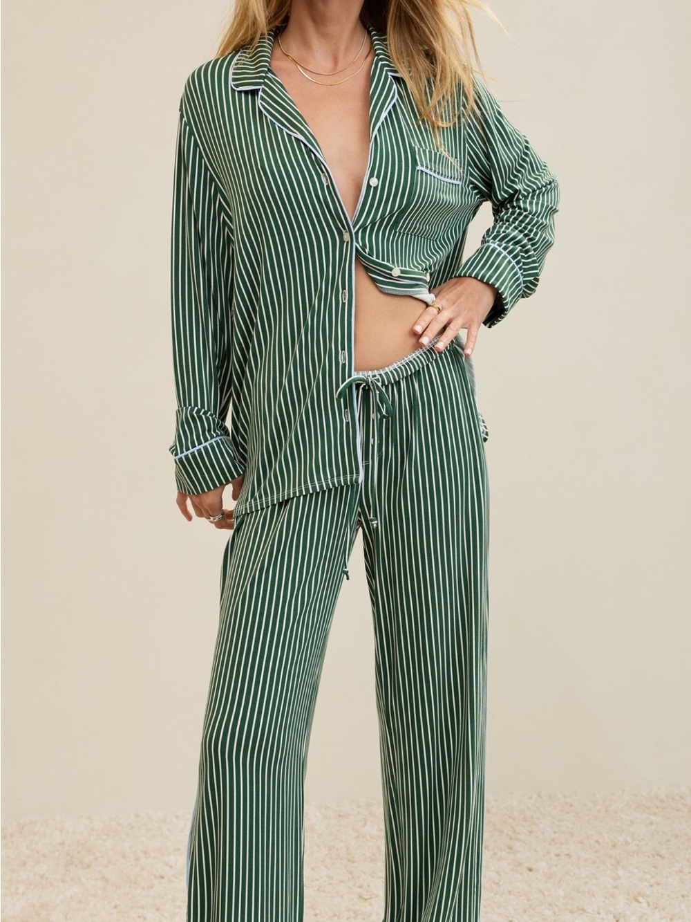 Aerie Real Soft Pajama Set - Top&Bottom